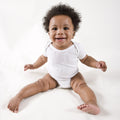 2 Pack Classic White Cotton Baby Bodysuit — Short Sleeve