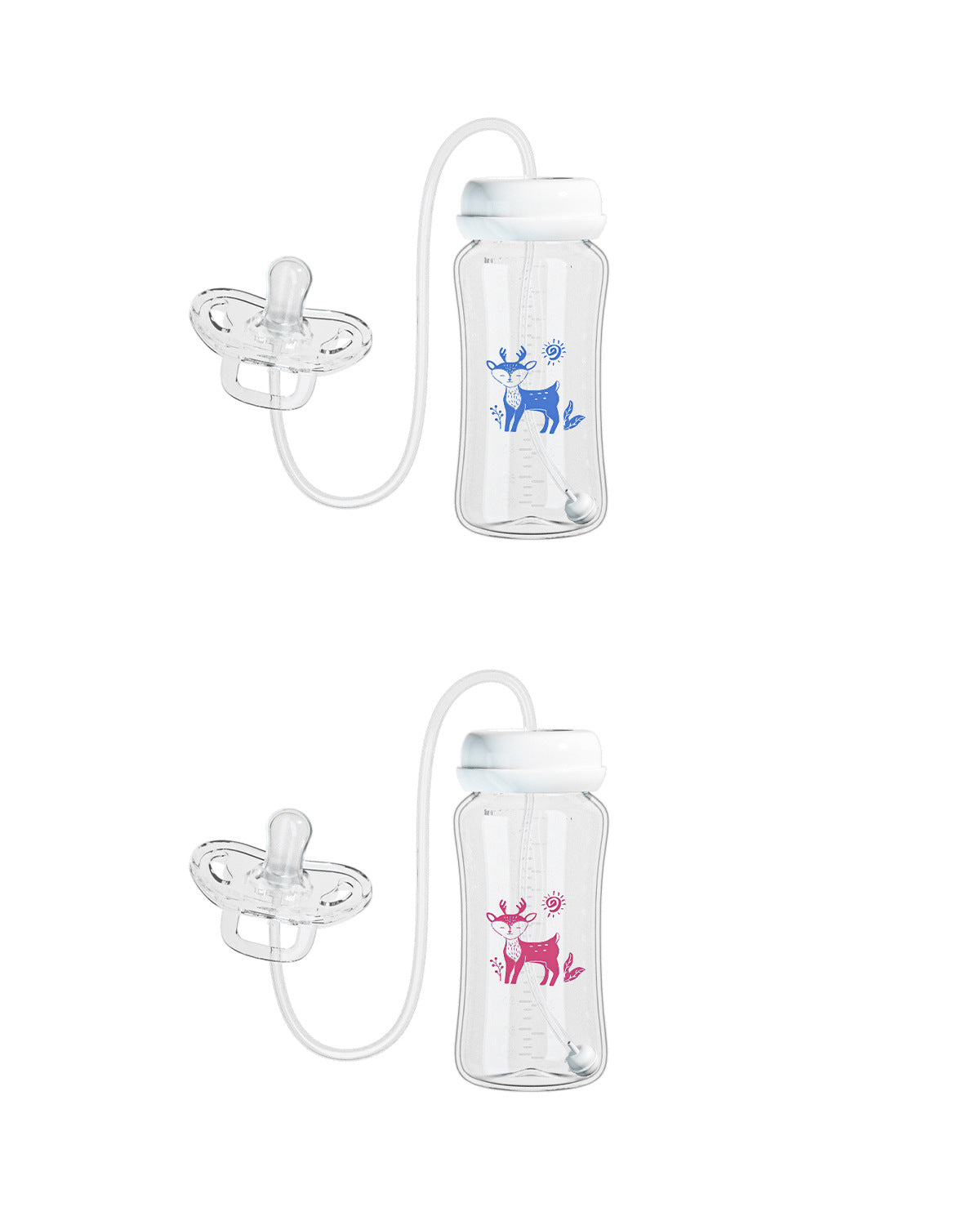Amazon's Popular Creative Baby Bottle Hands-Free Feeding Device Wide-Mouth Pp Baby Bottle 300ml