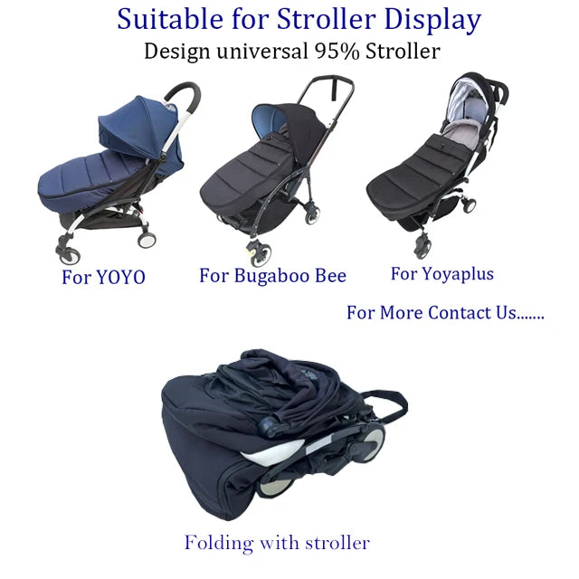 Universal Baby Stroller Footmuff  Warm Pram Waterproof Socks For Babyzen YOYO Baby Stroller Accessories