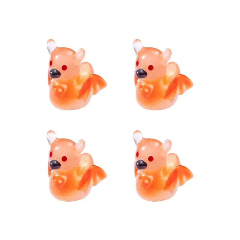 Mini Glow In Dark Bat Resin Figurines Cute For Halloween Fairy Garden Decor Micro Landscape Access