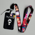 Japanese Anime Card Cases card Lanyard Key Lanyard Badge ID Cards Holders Neck Straps Keychains Itadori Yuji Gojo Satoru