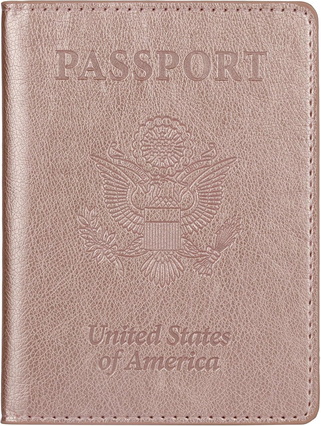 Passport Holder for Travel Women Men, Valentines Day Gifts PU Leather Wallet Cover Case Sleeve, Waterproof Protected Document Organizer, Vacation Plane Cruise Travel Essentials